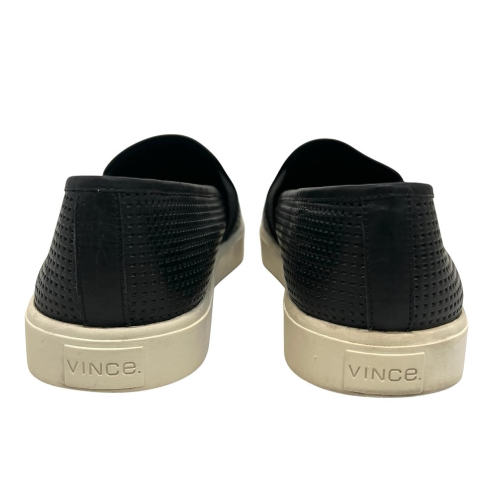 Vince Blair 5 Black Nubuck Leather Perforated Slip On Casual Sneaker Women’s 8 - Picture 7 of 15